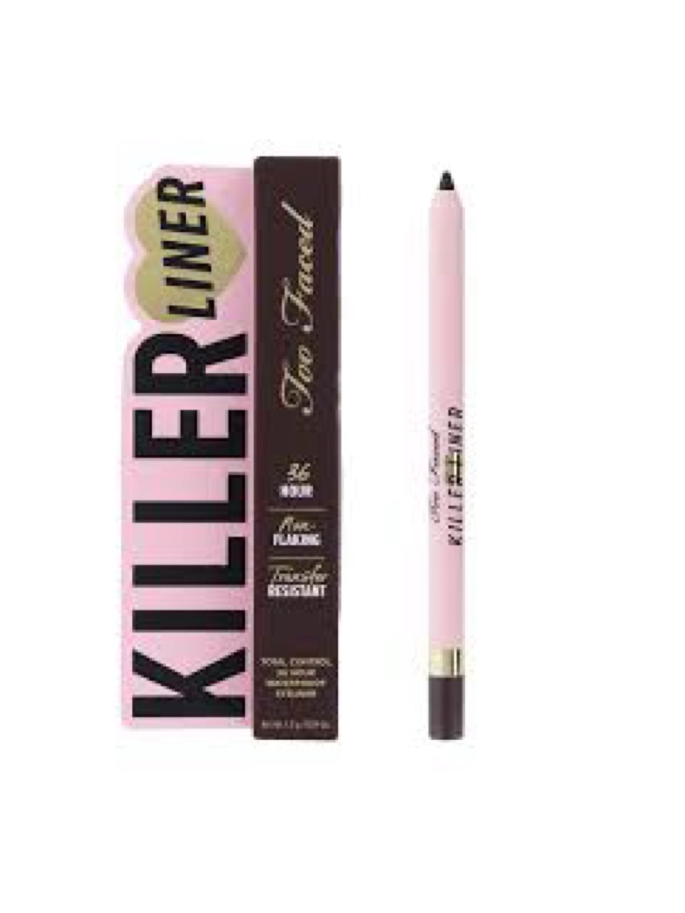 BNIB Too Faced 36 hour Killer Liner Shade Killer Expresso Black/Brown New